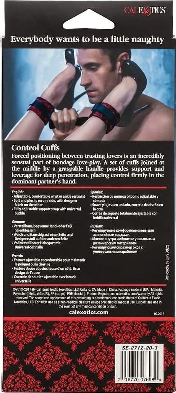 Scandal Control Cuffs – Manette Morbide Regolabili per Polsi e Caviglie - 5
