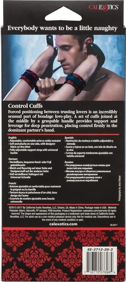 Scandal Control Cuffs – Manette Morbide Regolabili per Polsi e Caviglie - 5