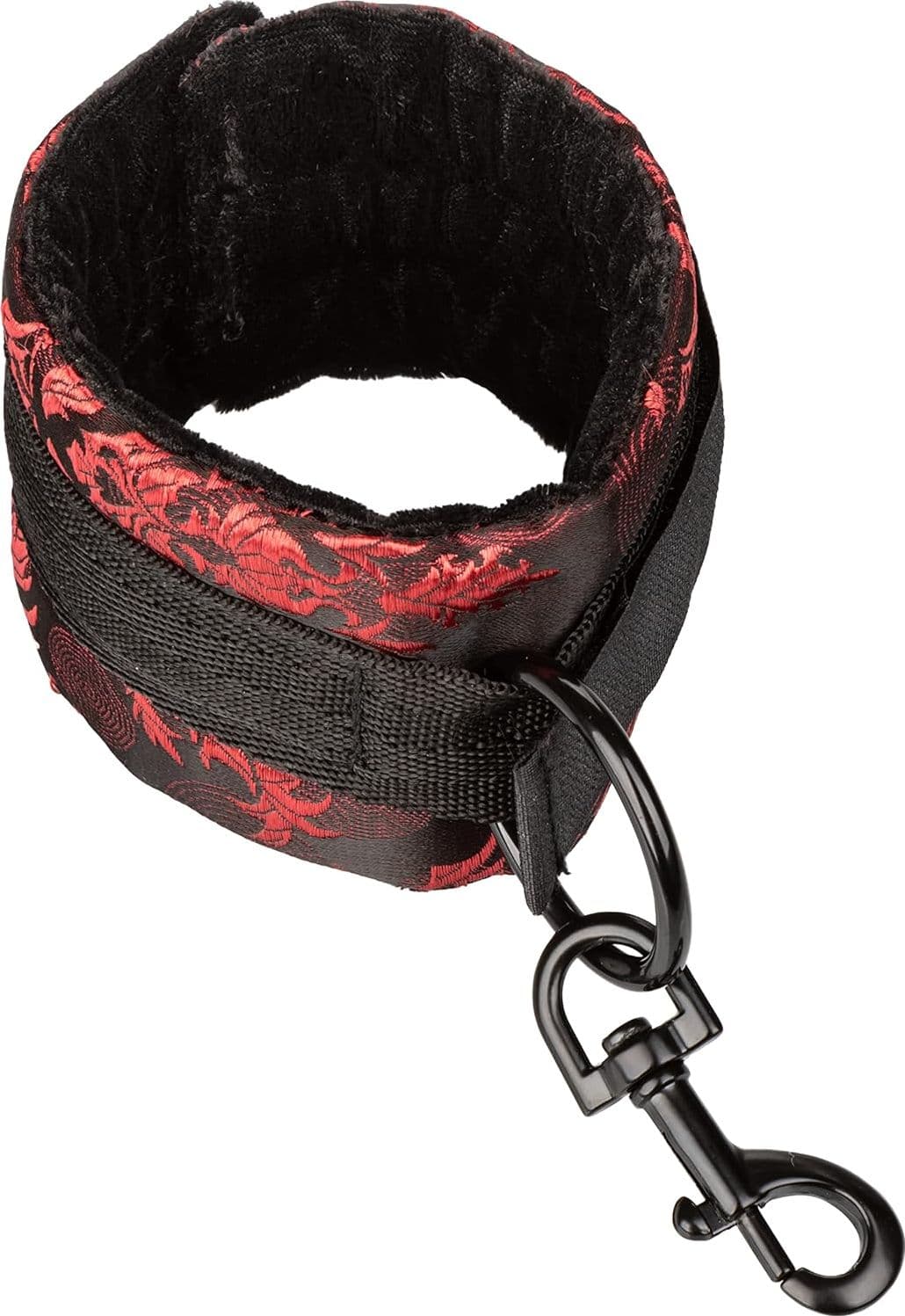 Scandal Hog Tie Set Bondage Rosso/Nero con Cuffs Morbide per Polsi e Caviglie - 4