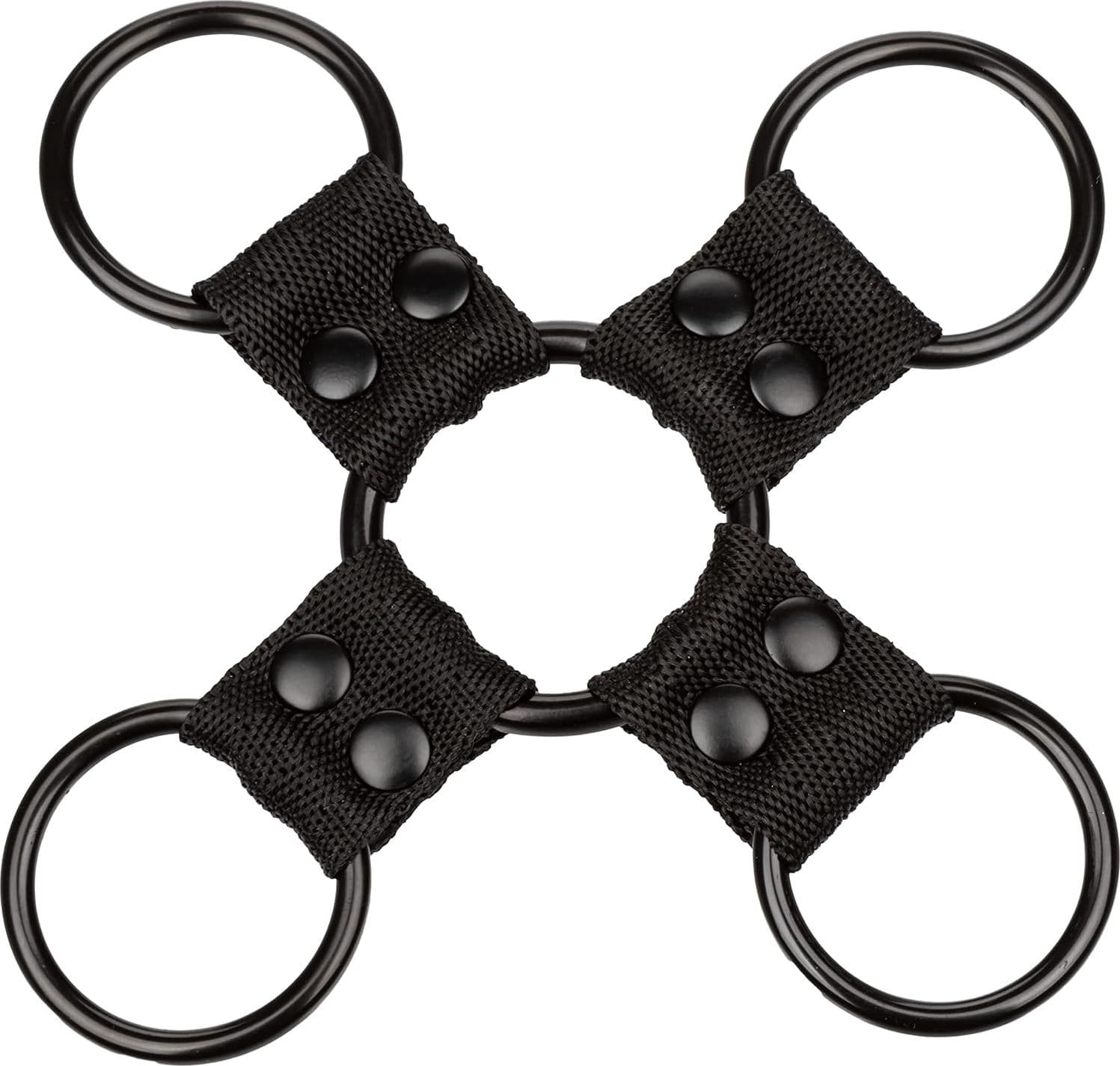 Scandal Hog Tie Set Bondage Rosso/Nero con Cuffs Morbide per Polsi e Caviglie - 5
