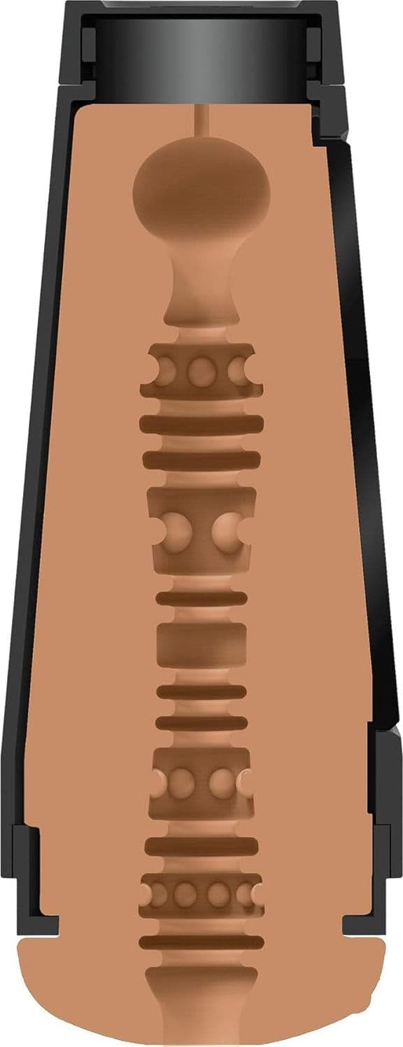 Doc Johnson Main Squeeze Honey Gold vagina Masturbatore Realistico con Pressione e Suzione Regolabile - 4