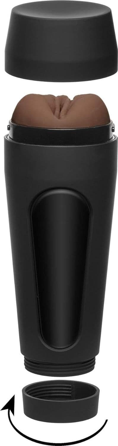 Doc Johnson Main Squeeze Honey Gold vagina Masturbatore Realistico con Pressione e Suzione Regolabile - 7