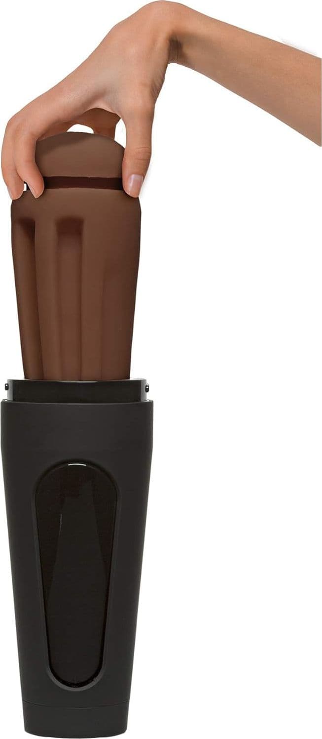 Doc Johnson Main Squeeze Honey Gold vagina Masturbatore Realistico con Pressione e Suzione Regolabile - 8