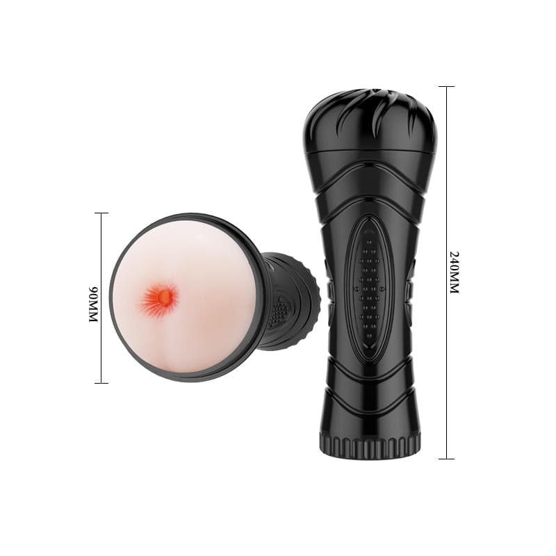 Masturbatore uomo Realistico Compatto Ano Sleeve Maschile TPR 24 cm - 2