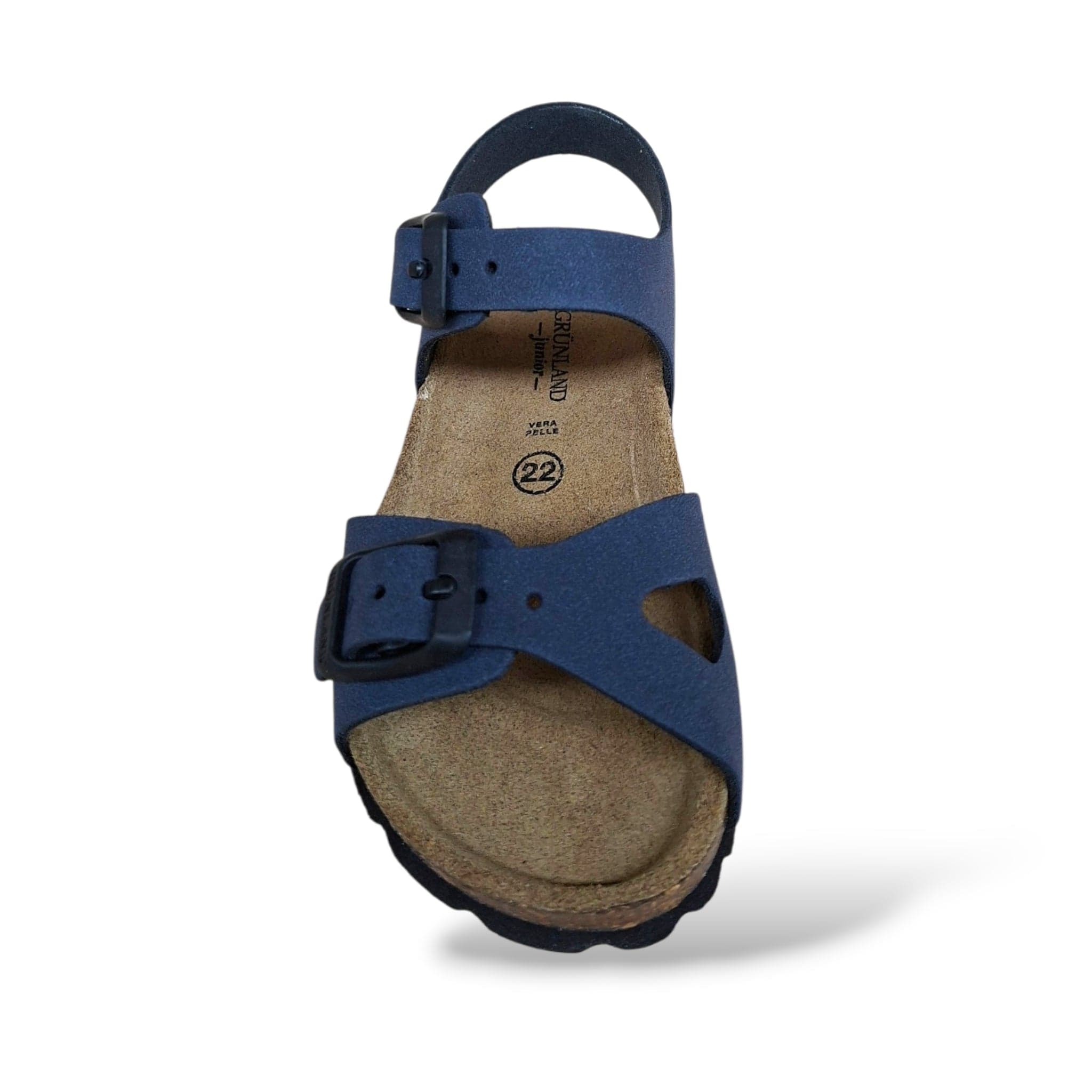 Sandalo Bio Sughero Bambini Grunland Junior Aria Blu – Primi Passi Fibia EVA - 4