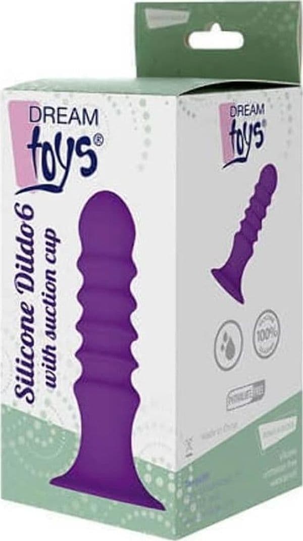 Plug anale stimolante 13,5 Cheeky Love Ribbed Scanalato Silicone Ventosa viola