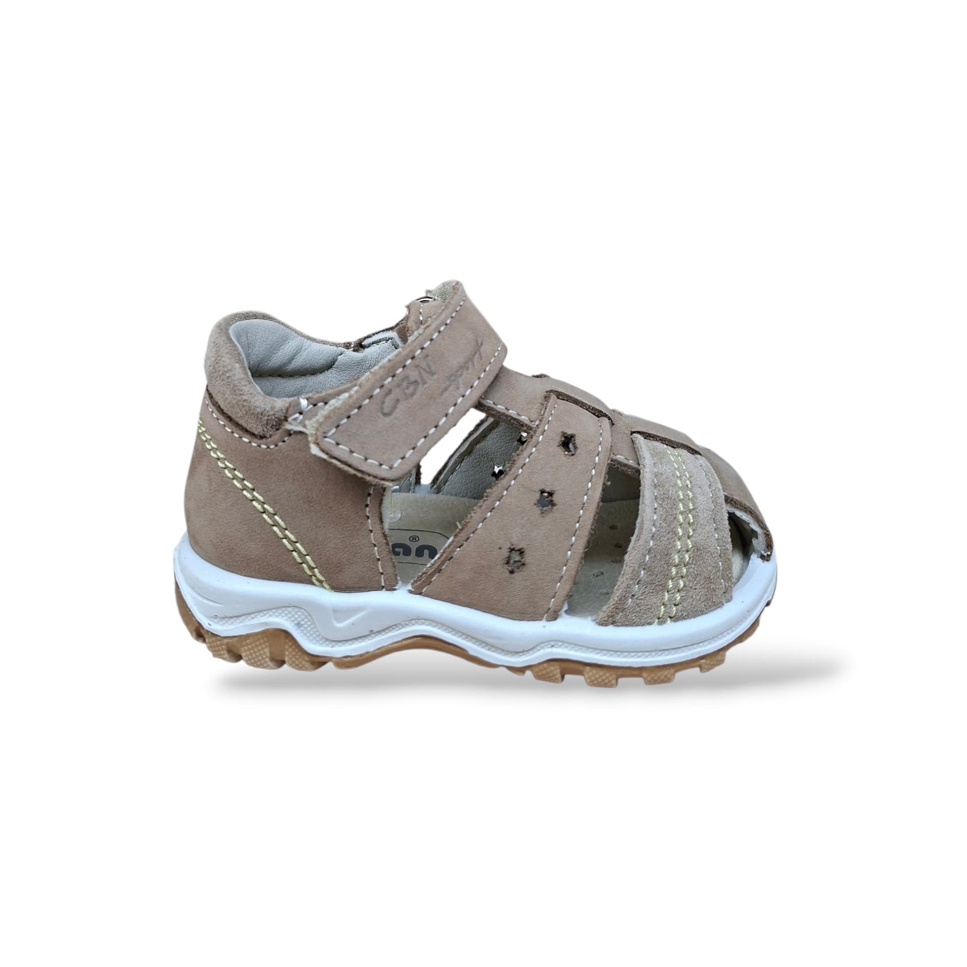 Scarpe Ragnetto Primi Passi Bambini Balocchi Ciciban Teddy Beige – Pelle Velcro - 6