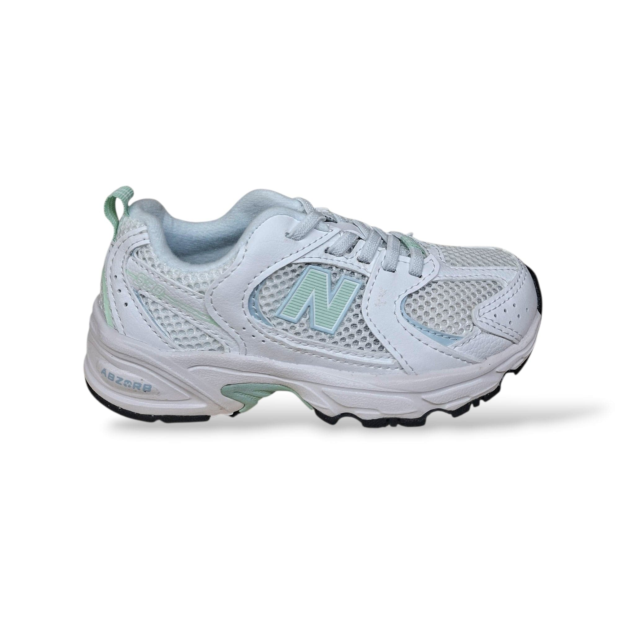Sneakers Bambino New Balance 530 Bianche Verde Chiaro | Stile Rétro Comfort Quotidiano
