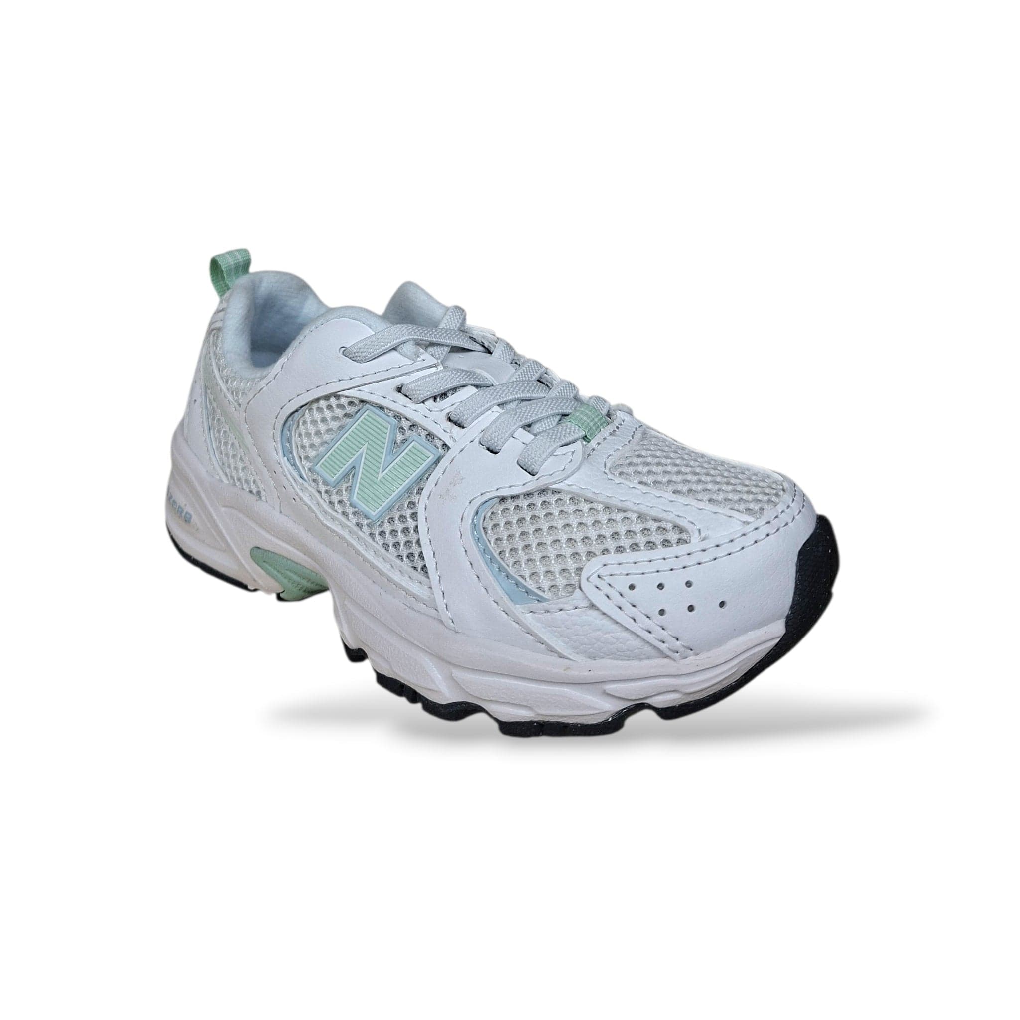Sneakers Bambino New Balance 530 Bianche Verde Chiaro | Stile Rétro Comfort Quotidiano - 2