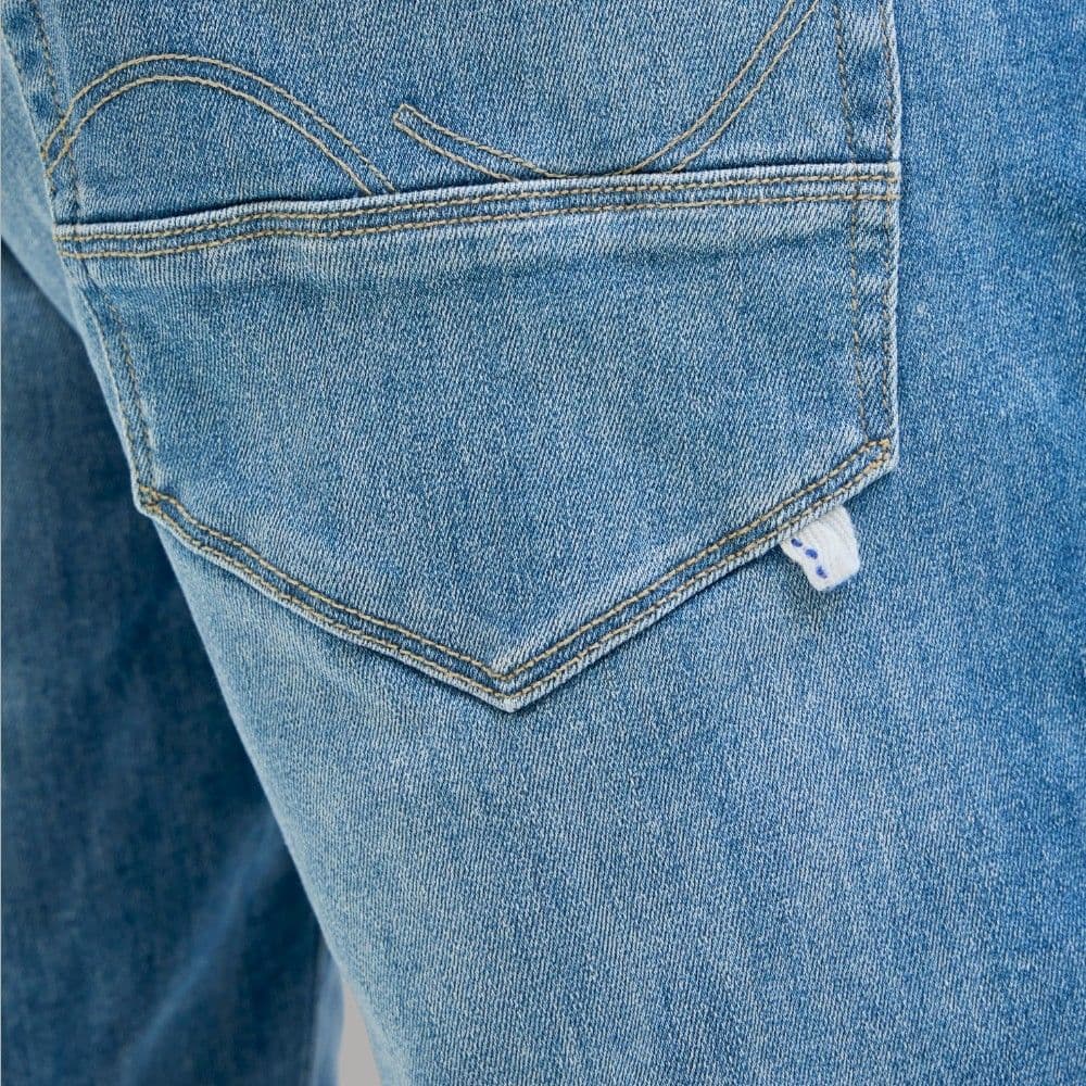 Bermuda in Denim Jack Jones con Effetto Vintage e Rotture - 6