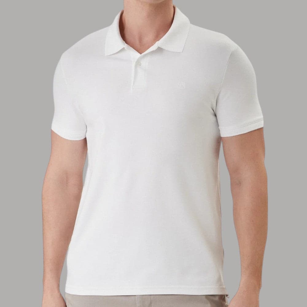 Polo Calvin Klein Slim Fit Uomo in Piquè con Logo Ricamato - 5