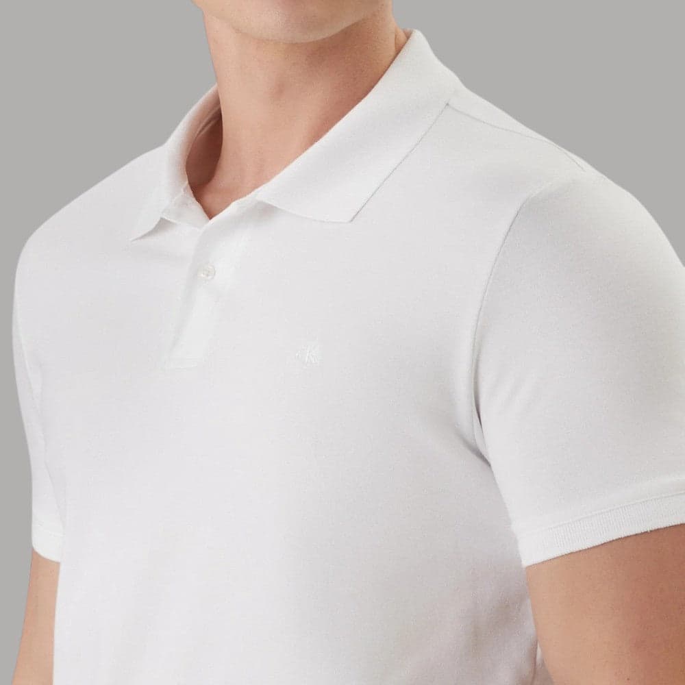 Polo Calvin Klein Slim Fit Uomo in Piquè con Logo Ricamato - 2