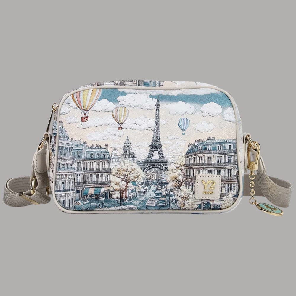 YNot Borsa Tracolla Donna Fashionopoly Ecopelle con Tasche e Zip - 7