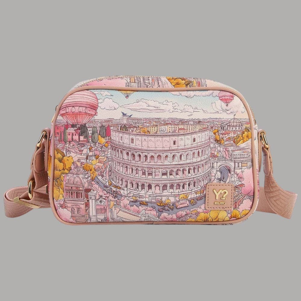 YNot Borsa Tracolla Donna Fashionopoly Ecopelle con Tasche e Zip - 4