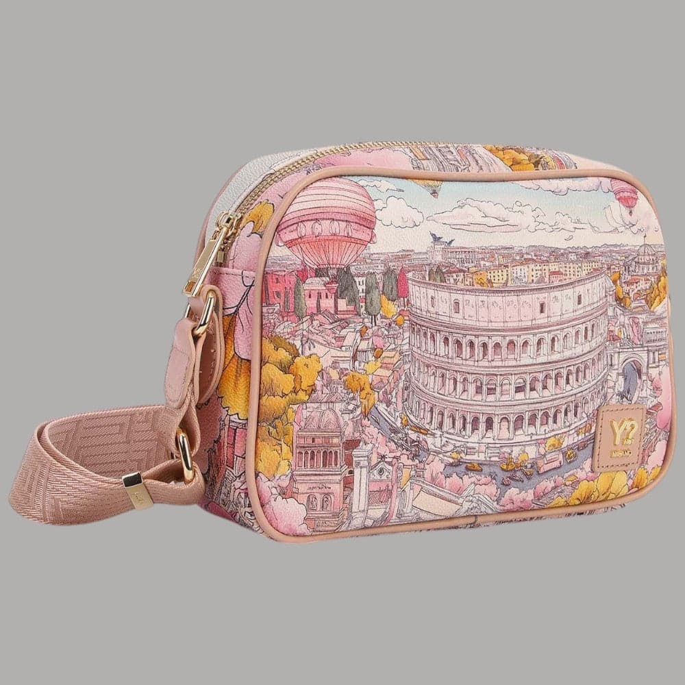 YNot Borsa Tracolla Donna Fashionopoly Ecopelle con Tasche e Zip - 5