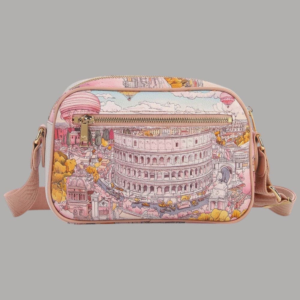 YNot Borsa Tracolla Donna Fashionopoly Ecopelle con Tasche e Zip - 6