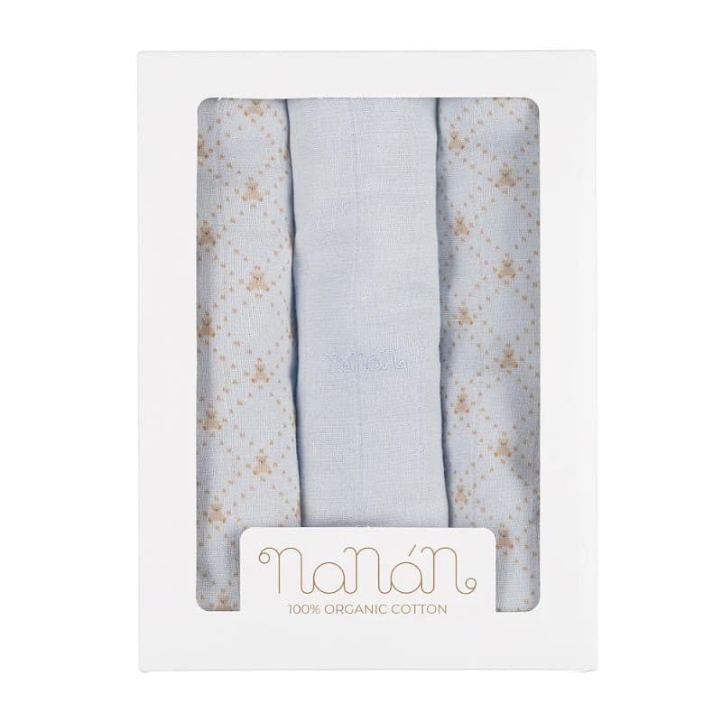 Set 3 pz mussole Nanan 80x80 cm - 2