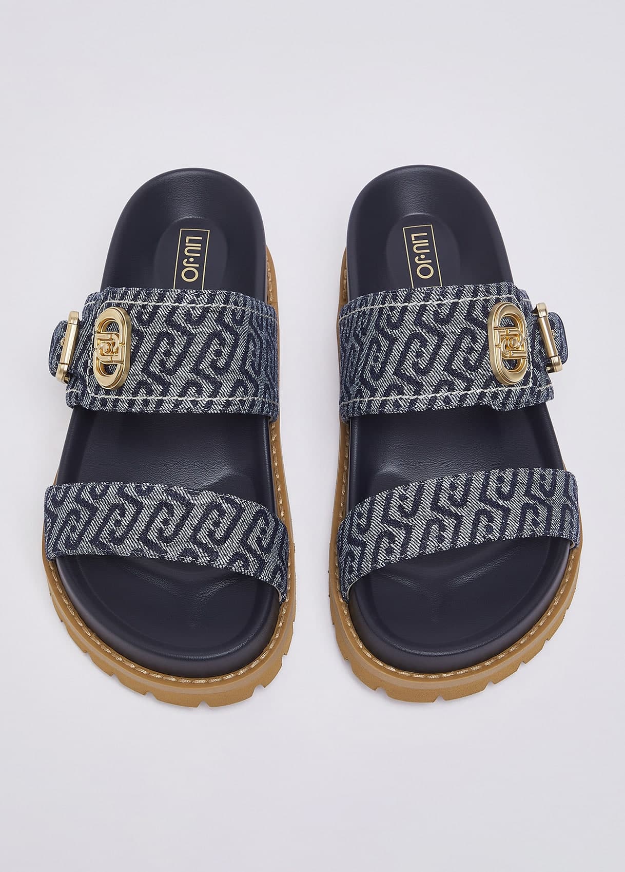 LIU-JO SANDALO ART.SA6109TX BLU MON0GRAM - 4