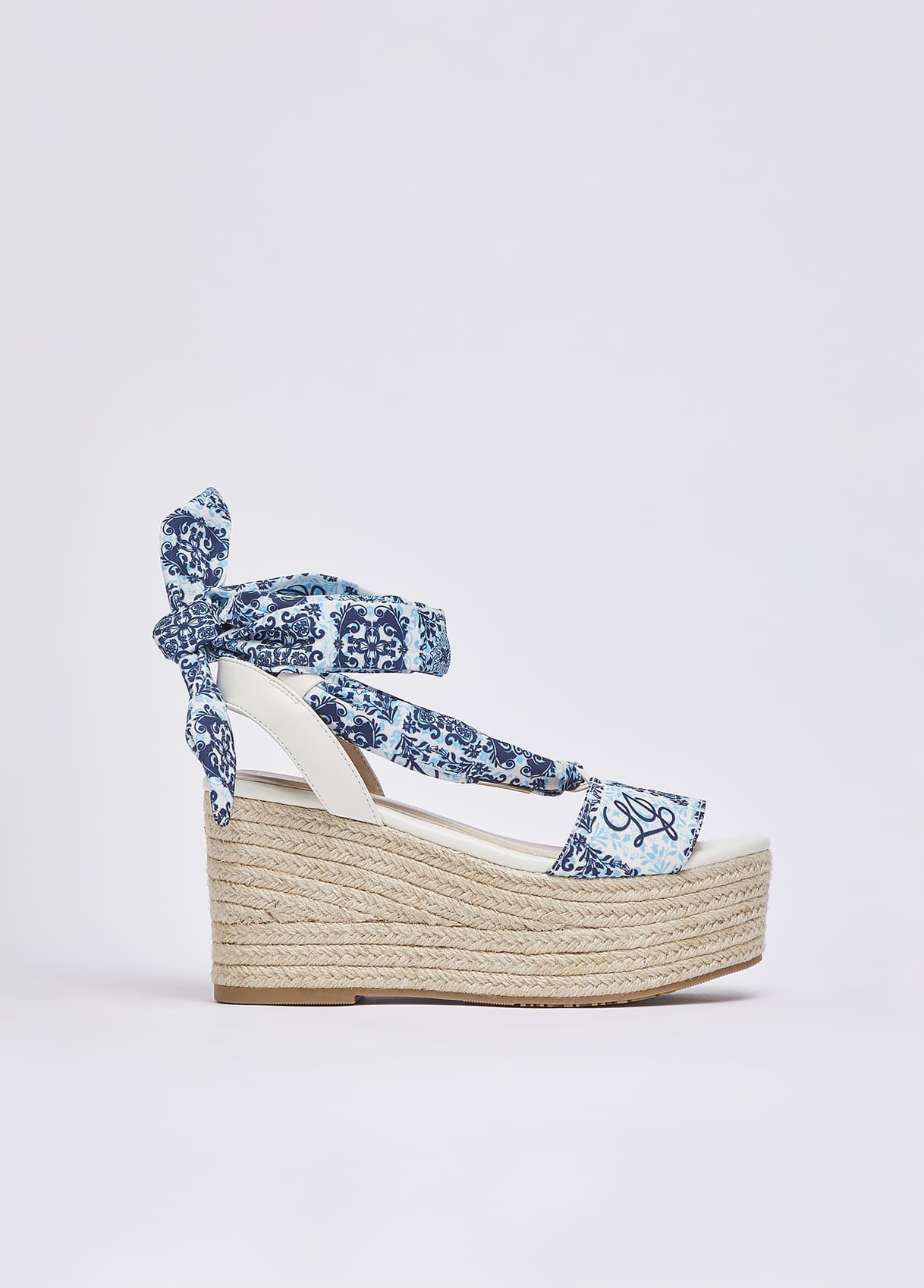 LIU-JO Sandalo Donna art. SA6087TX Celeste Foulard - 7