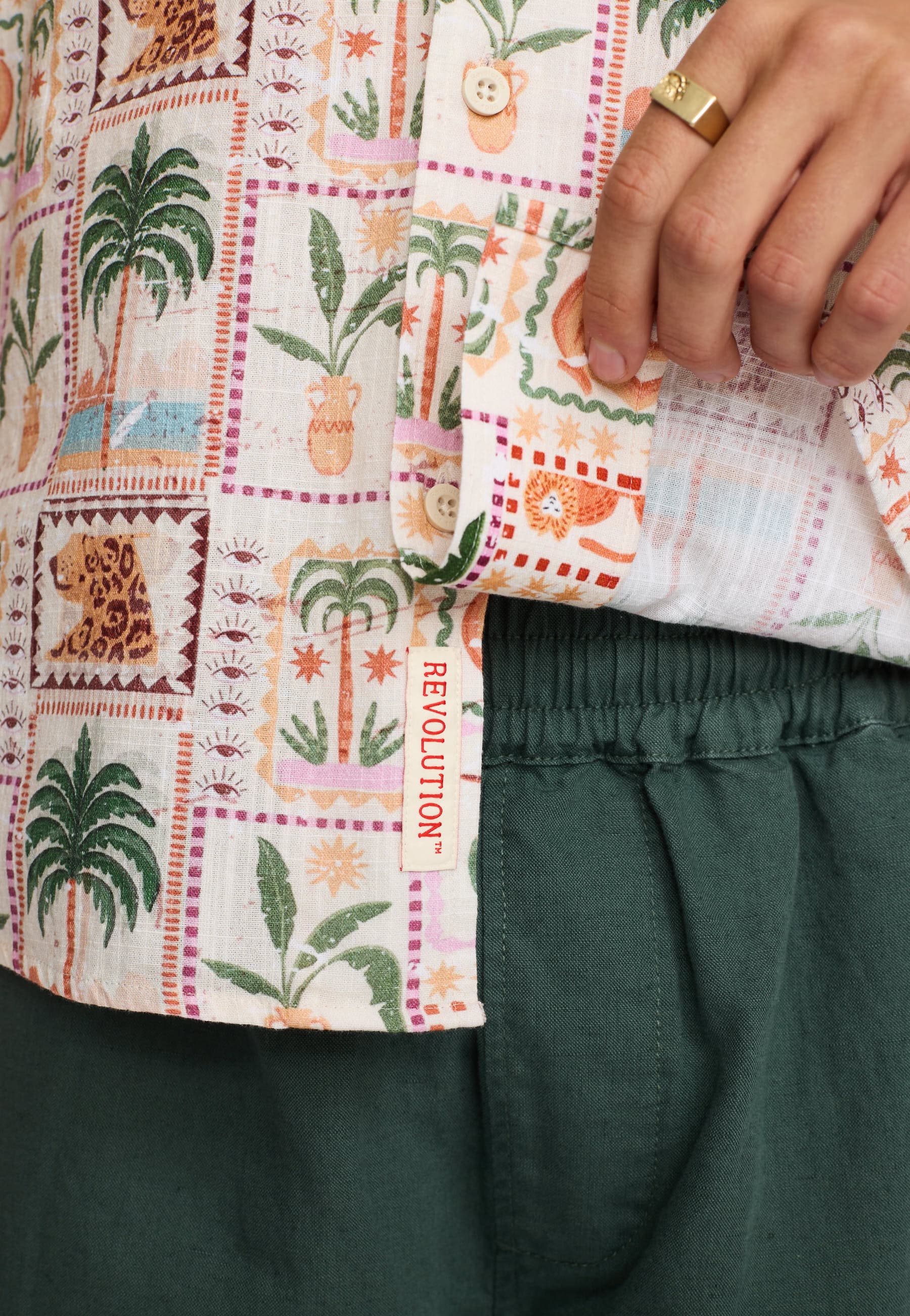 Camicia Revolution Cuban Shirt 3247 - 4