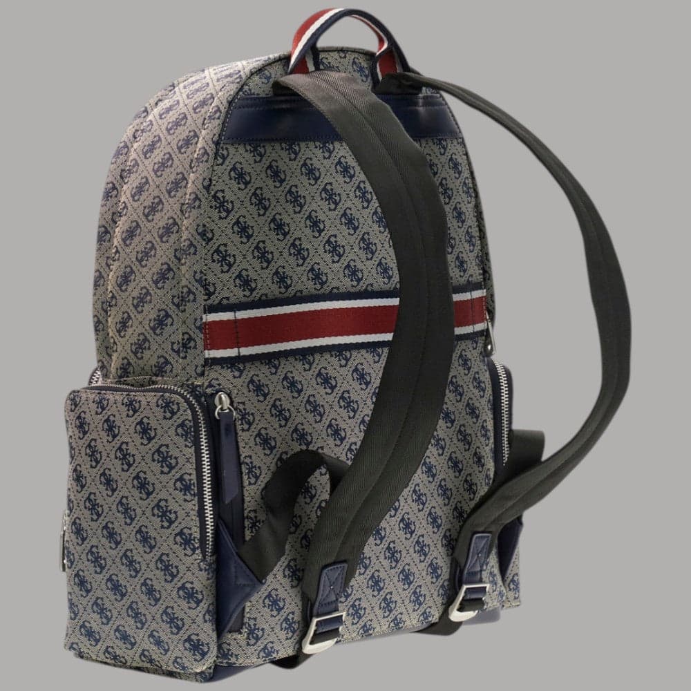 Guess Zaino da Uomo Boston 4G Logo All Over con Zip e Tasche Laterali - 3