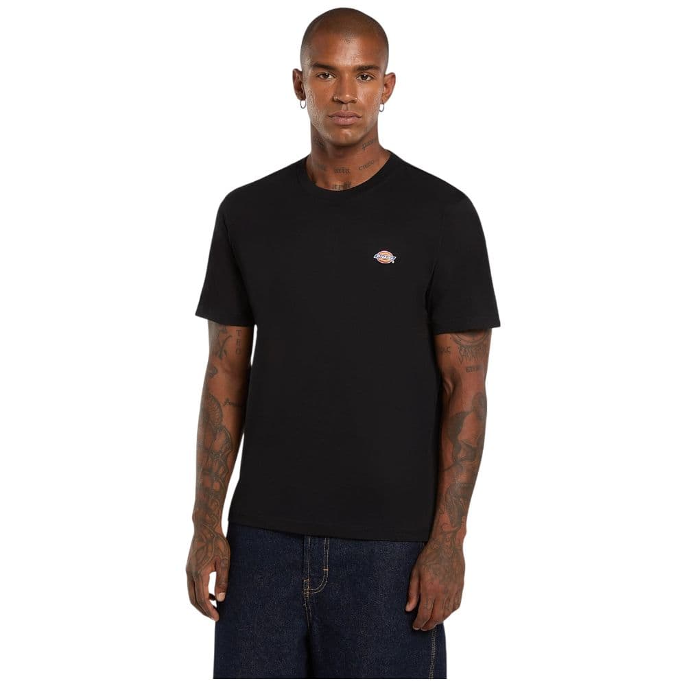 T-shirt Dickies Mapleton Nera in Cotone con Logo Regular Fit - 8