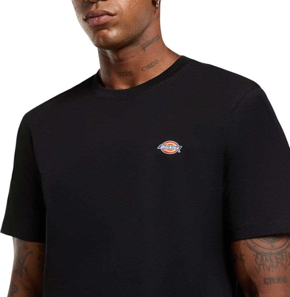 T-shirt Dickies Mapleton Nera in Cotone con Logo Regular Fit - 2