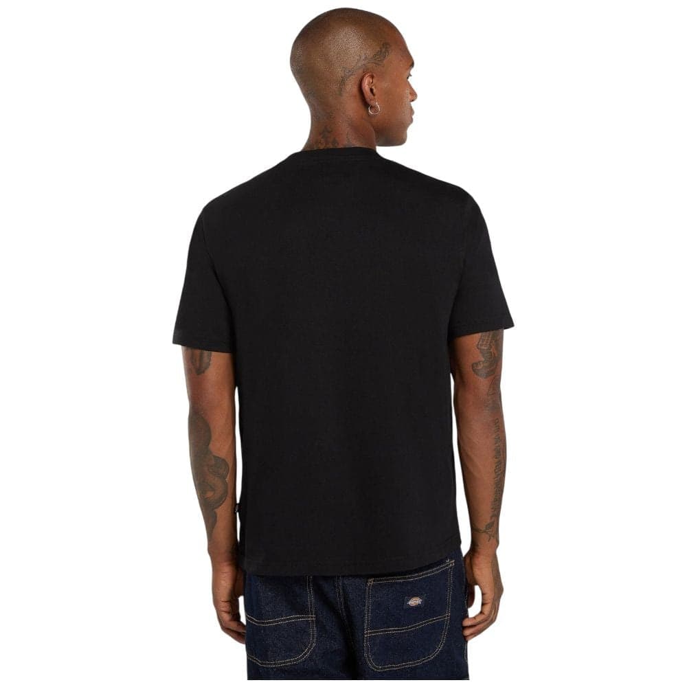 T-shirt Dickies Mapleton Nera in Cotone con Logo Regular Fit - 3