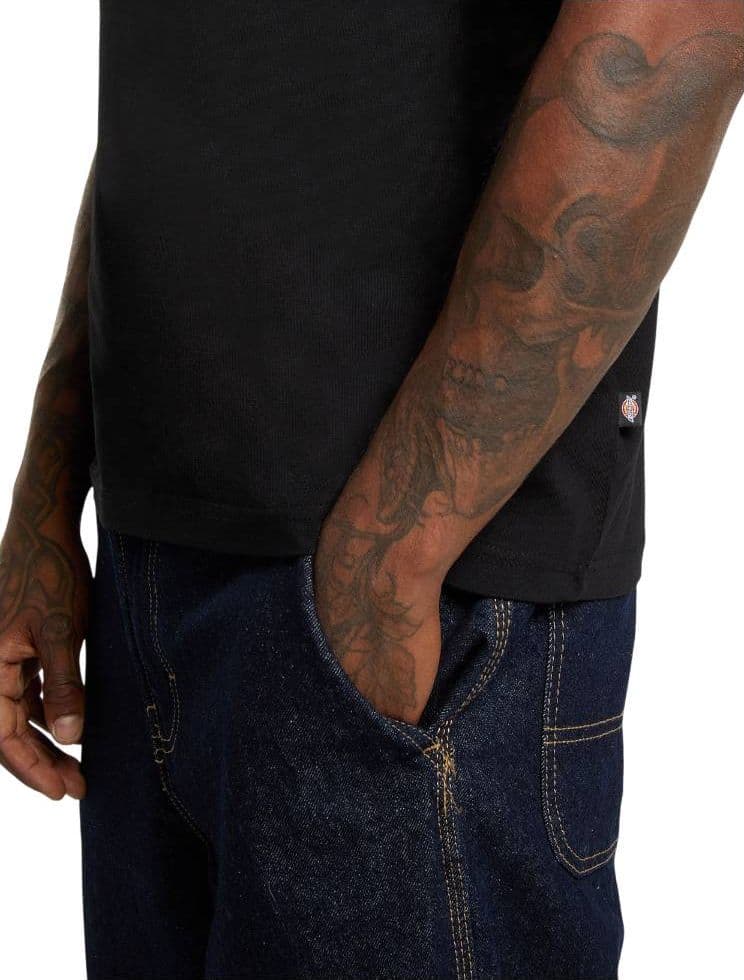T-shirt Dickies Mapleton Nera in Cotone con Logo Regular Fit - 5