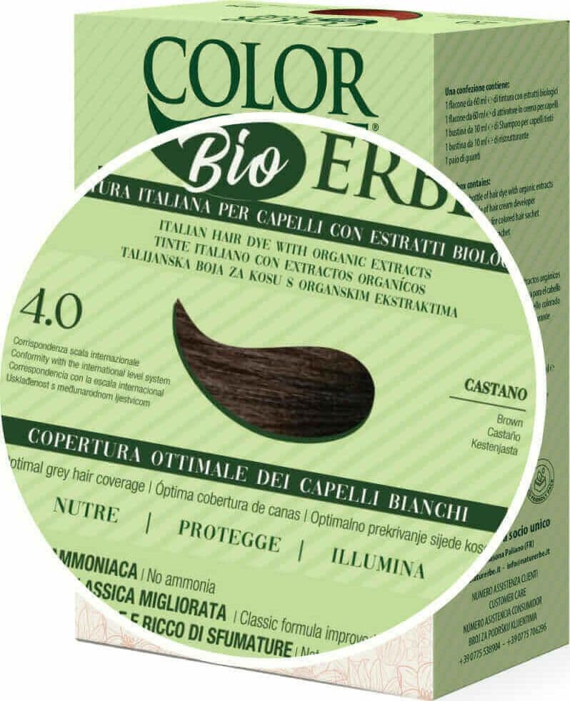 Tintura COLOR ERBE Bio Castano (4.0) - 2