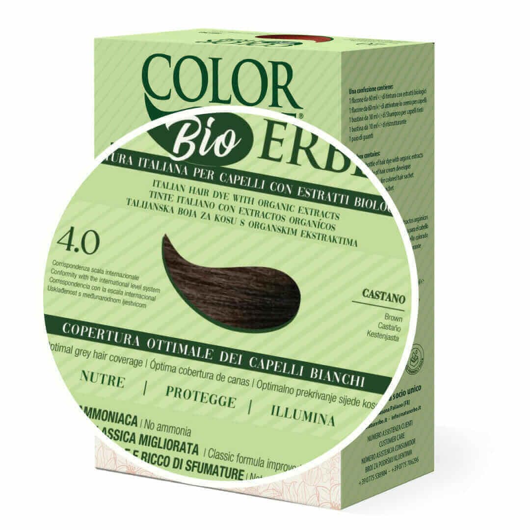 Tintura COLOR ERBE Bio Castano (4.0) - 2