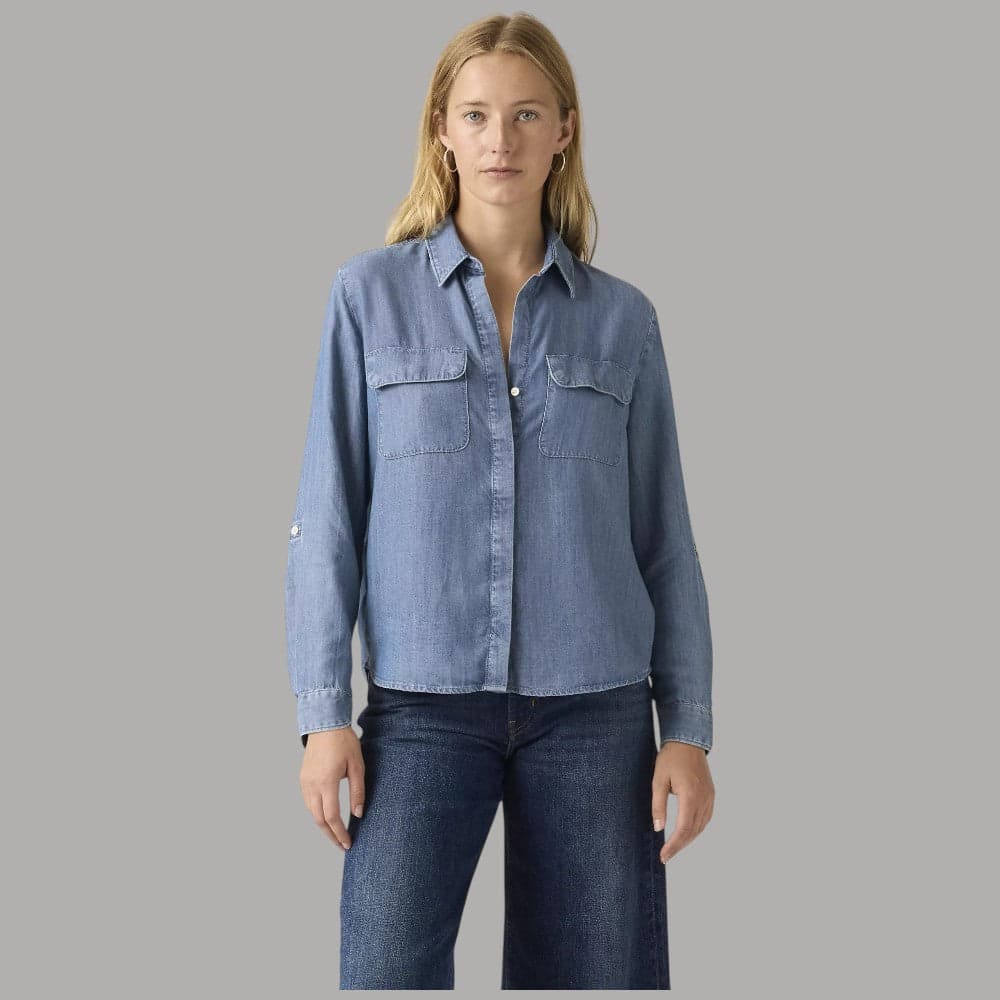 Camicia Levi's Elaine Utility a Righe in Lyocell Comoda e informale - 5