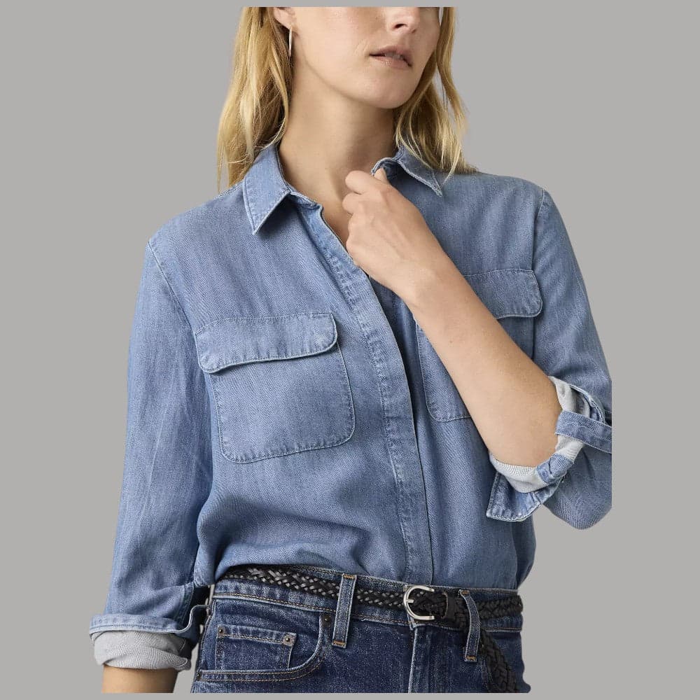 Camicia Levi's Elaine Utility a Righe in Lyocell Comoda e informale - 2