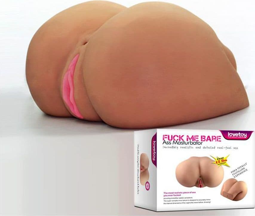 LOVETOY MASTURBATORE REALISTICO MORBIDO ANO E VAGINA FUCK ME BARE ASS MASTURBATOR 5,3 KG - 6