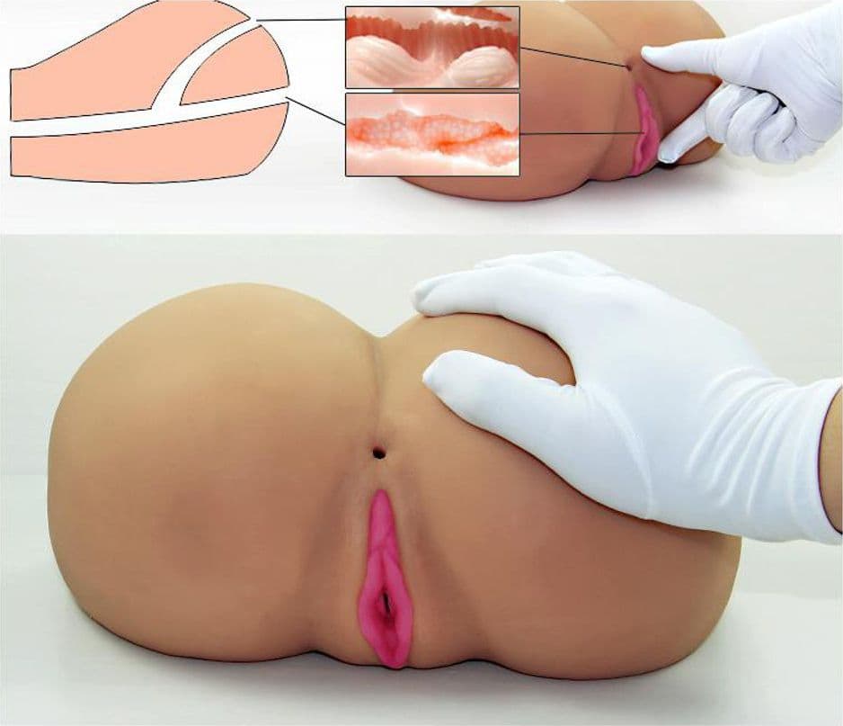 LOVETOY MASTURBATORE REALISTICO MORBIDO ANO E VAGINA FUCK ME BARE ASS MASTURBATOR 5,3 KG - 7