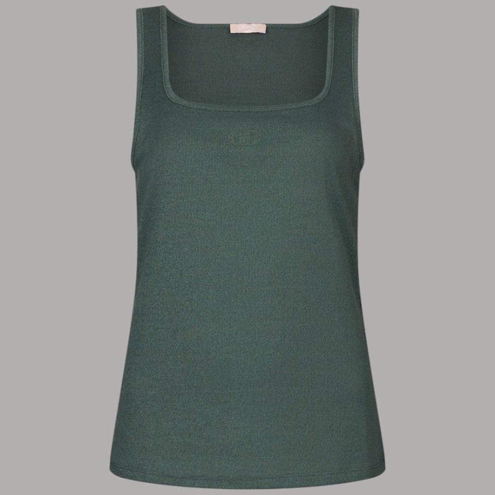 Top a Coste Liu Jo in Viscosa e Lurex con Monogramma - 12