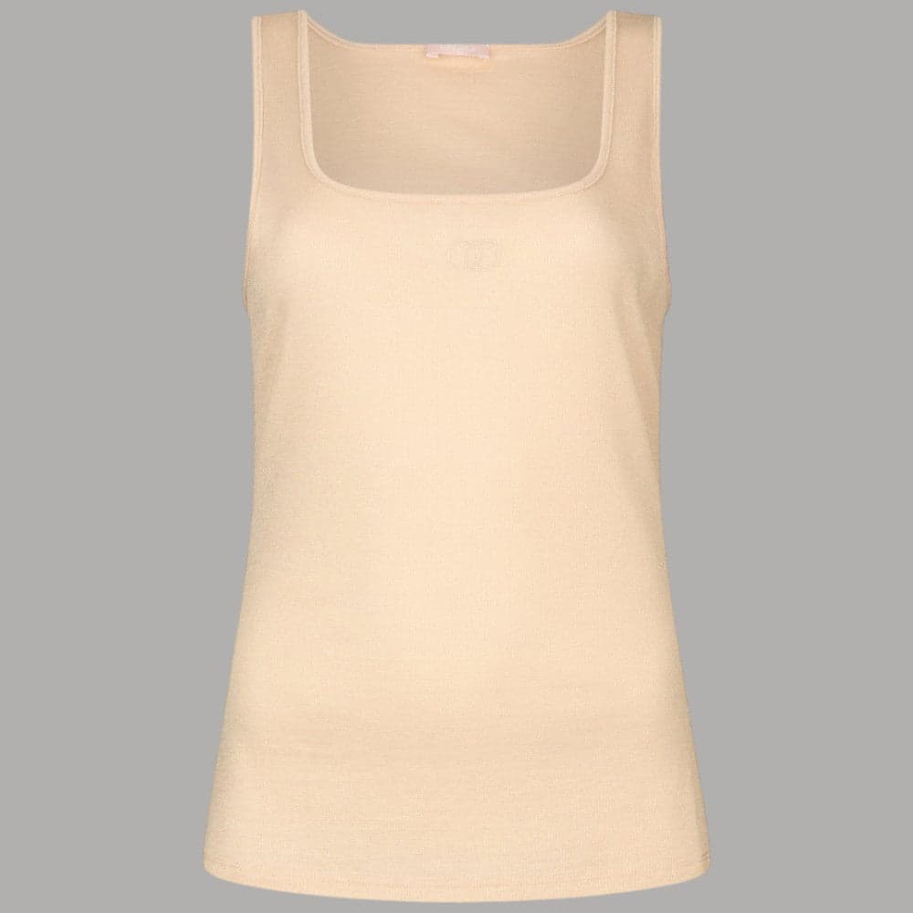Top a Coste Liu Jo in Viscosa e Lurex con Monogramma - 6
