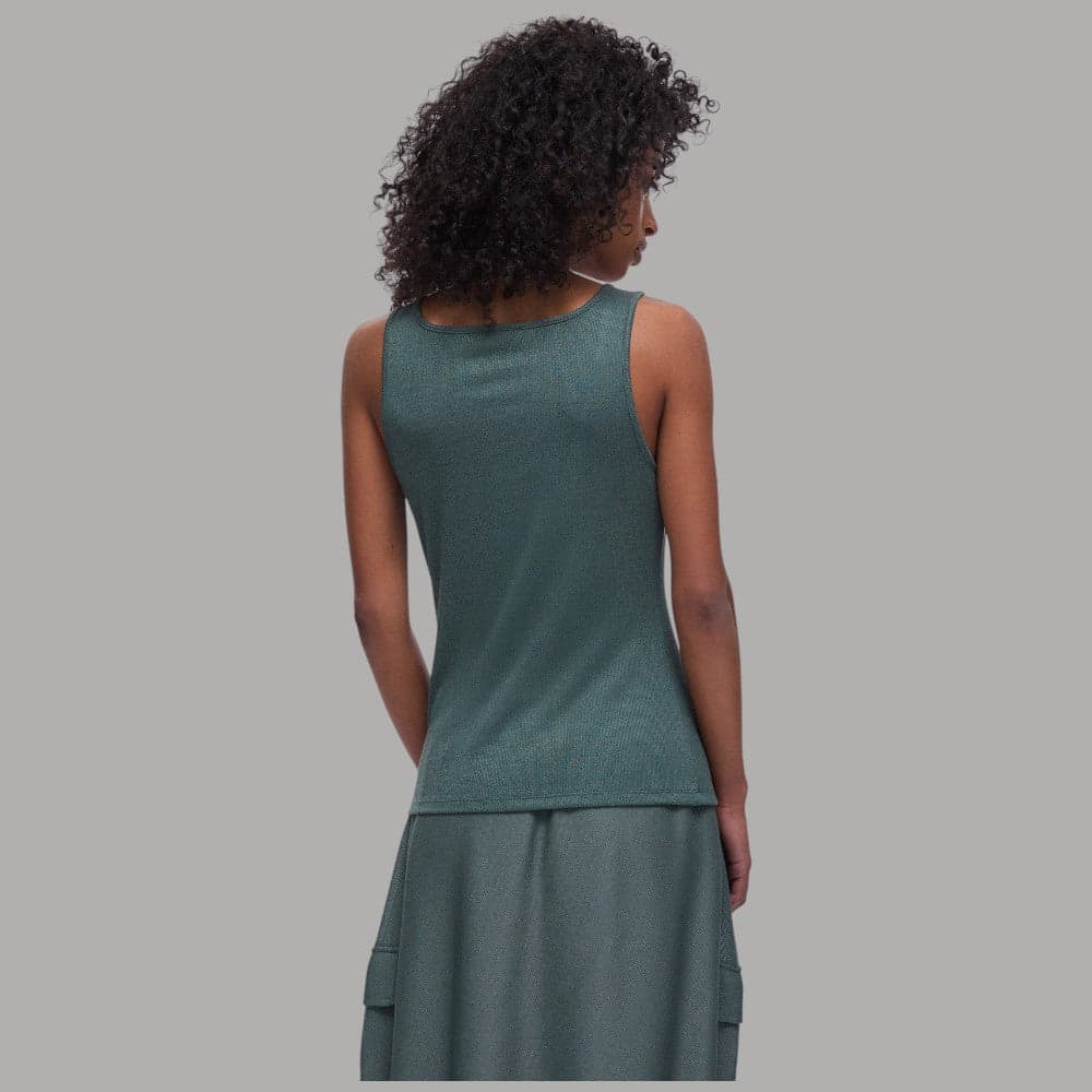 Top a Coste Liu Jo in Viscosa e Lurex con Monogramma - 8