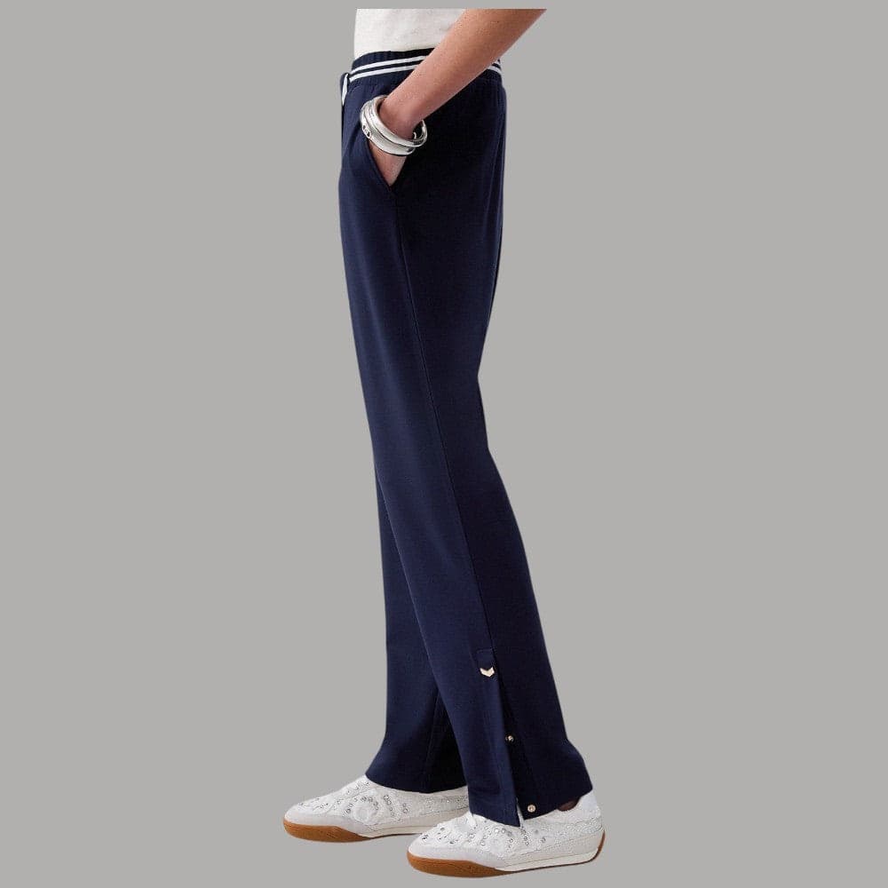 Liu Jo Pantaloni Jersey Interlok con Cintone Bicolor e Tasche Comode - 5