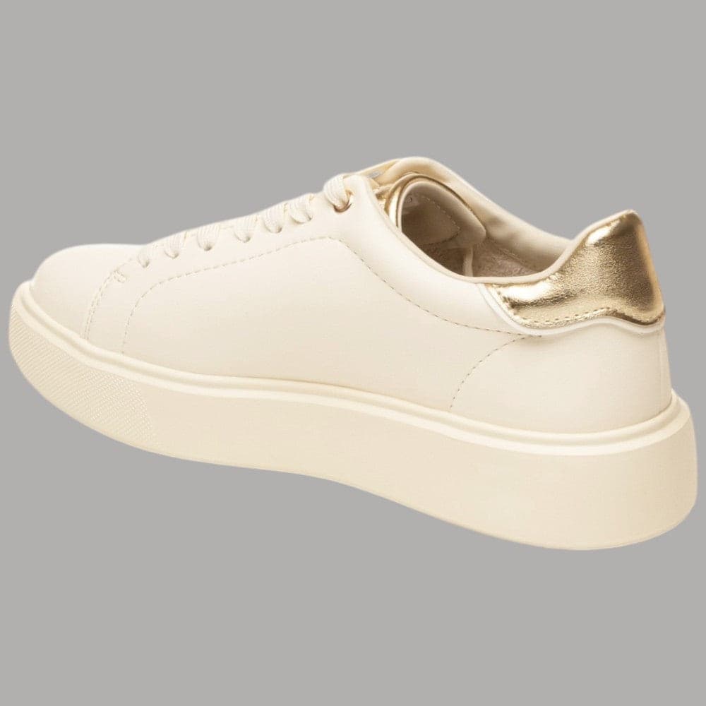 BLAUER Sneakers Donna VENUS01 Crema: Eleganza e Comfort Deluxe - 4
