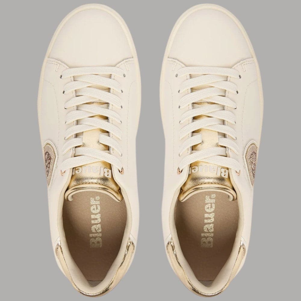 BLAUER Sneakers Donna VENUS01 Crema: Eleganza e Comfort Deluxe - 5