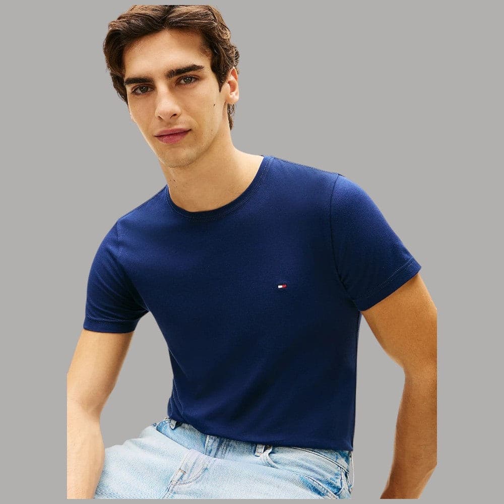 Tommy Hilfiger t-shirt slim fit con bandierina ricamata - 2