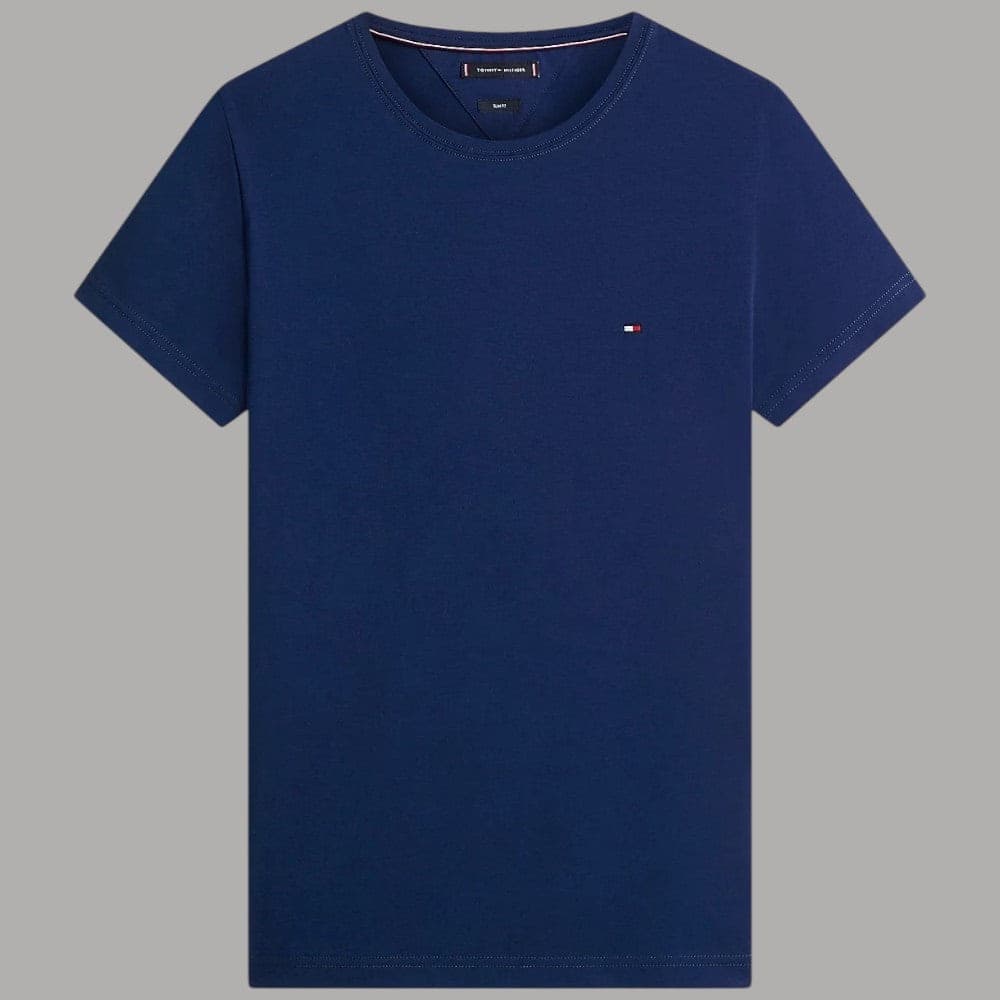 Tommy Hilfiger t-shirt slim fit con bandierina ricamata - 5