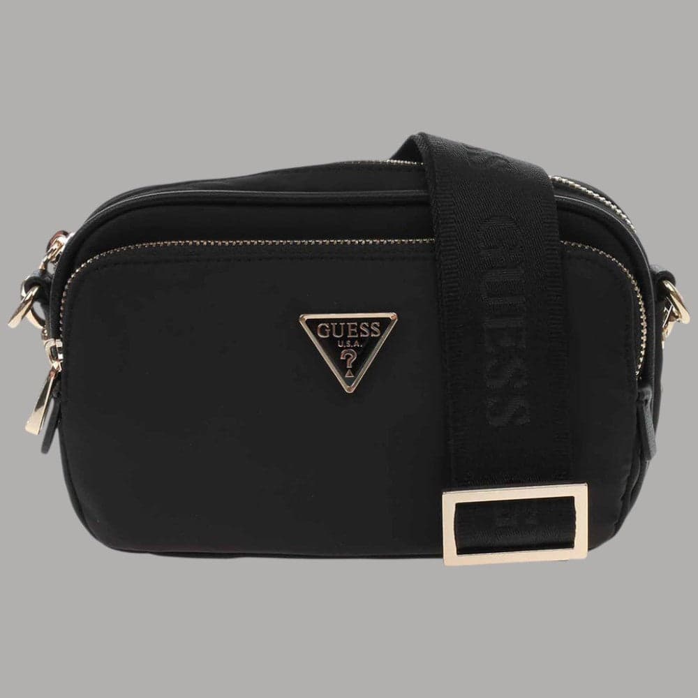 Guess Borsa a Tracolla Eco Gemma Mini Crossbody in Poliestere con Logo Dorato - 6