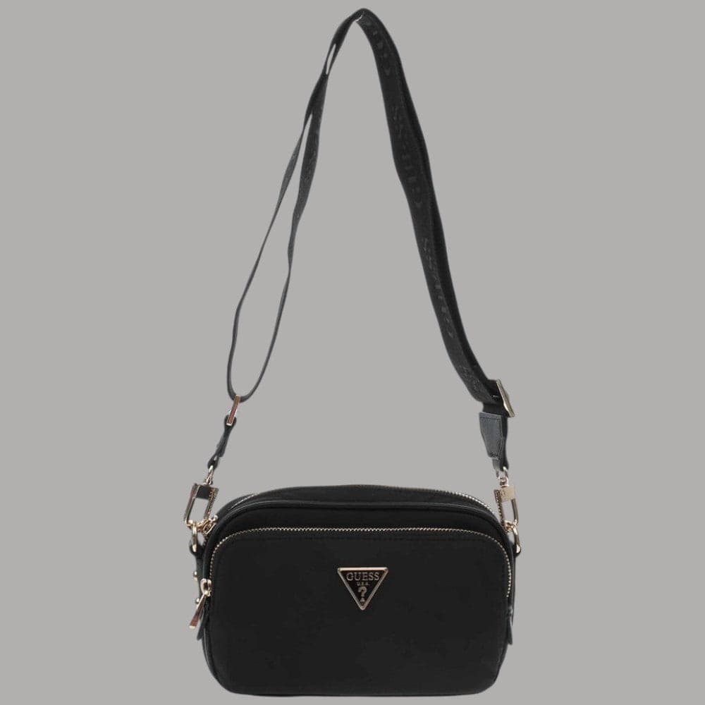 Guess Borsa a Tracolla Eco Gemma Mini Crossbody in Poliestere con Logo Dorato - 2