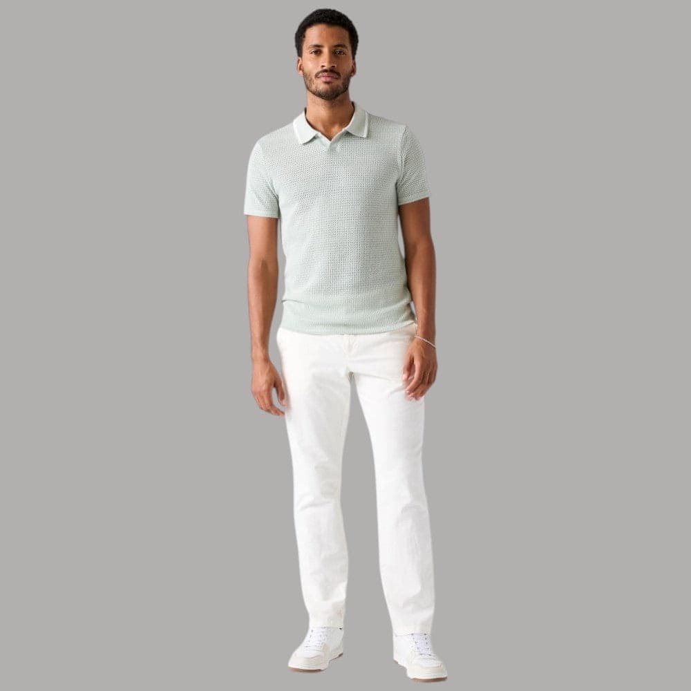 Polo Guess Uomo in Cotone Slim Lavorata all'Uncinetto Forata - 2