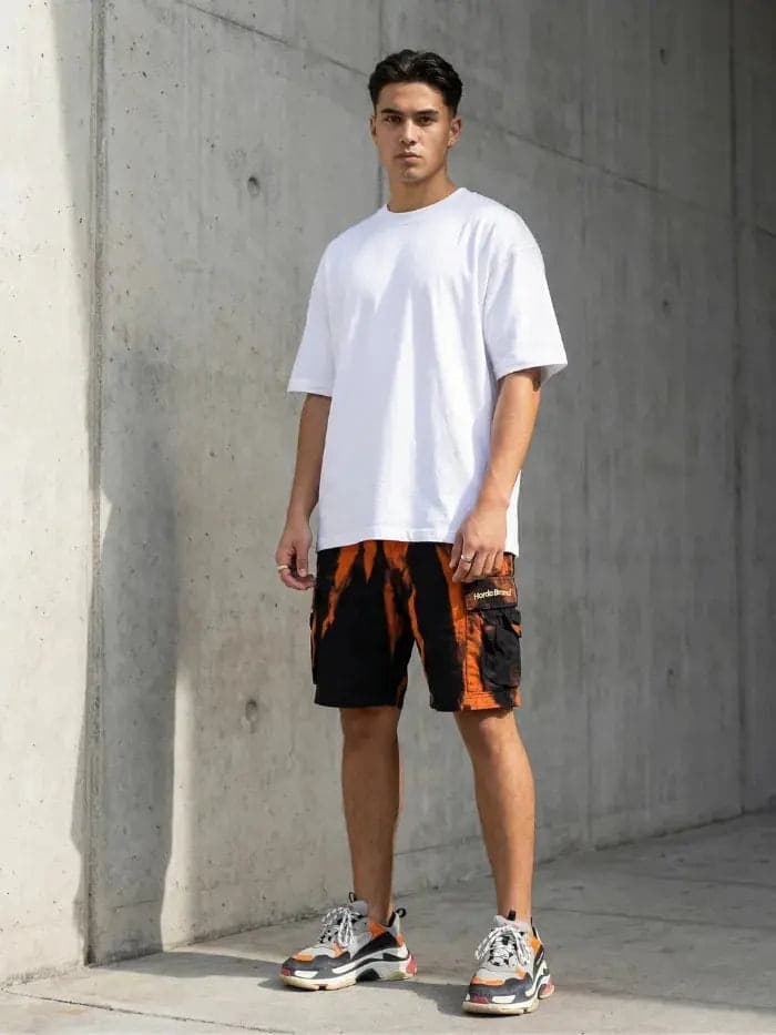 Cargo Shorts Flame Effect - 3