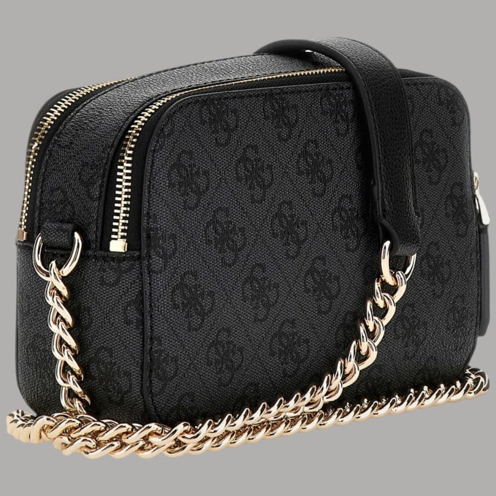 Guess Borsa Mini Tracolla Noelle Logo 4G Simil Pelle Metalleria Oro - 4