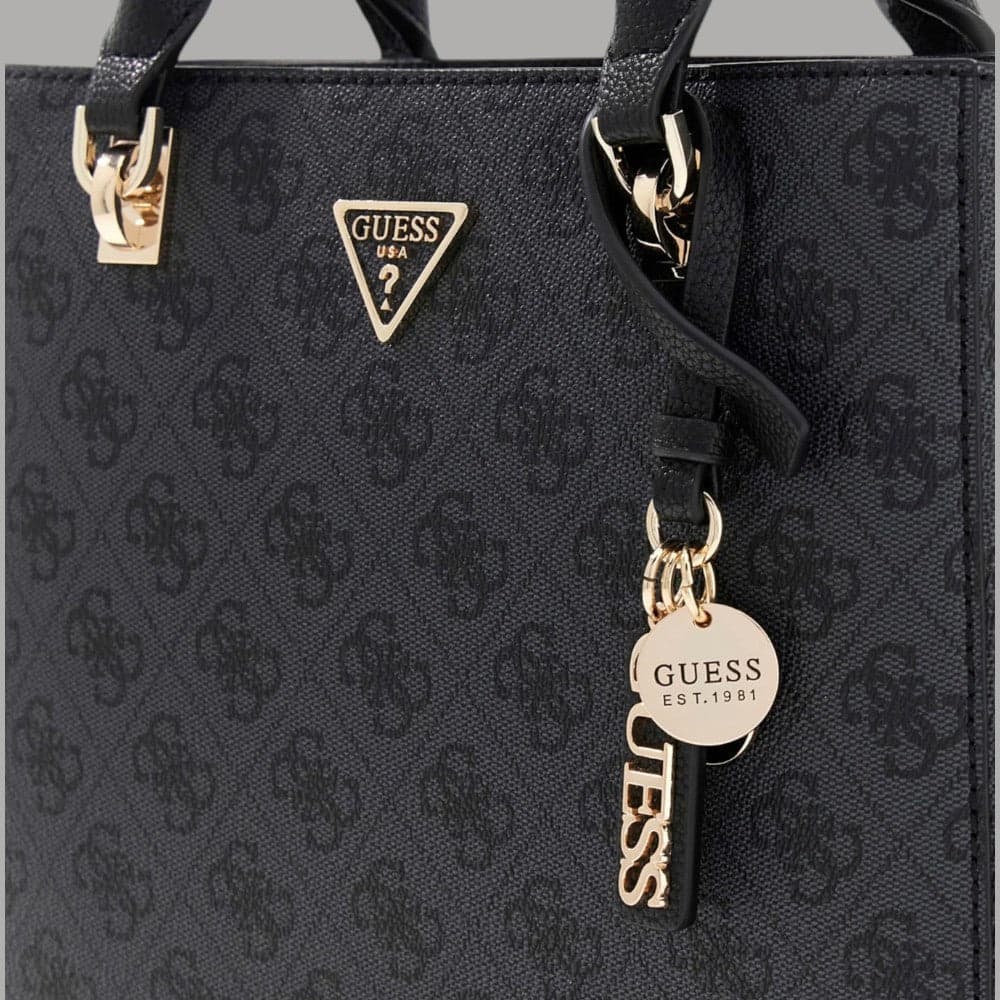 Guess Borsa a Mano Noelle 4G Logo Simil Pelle Tracolla Removibile - 6