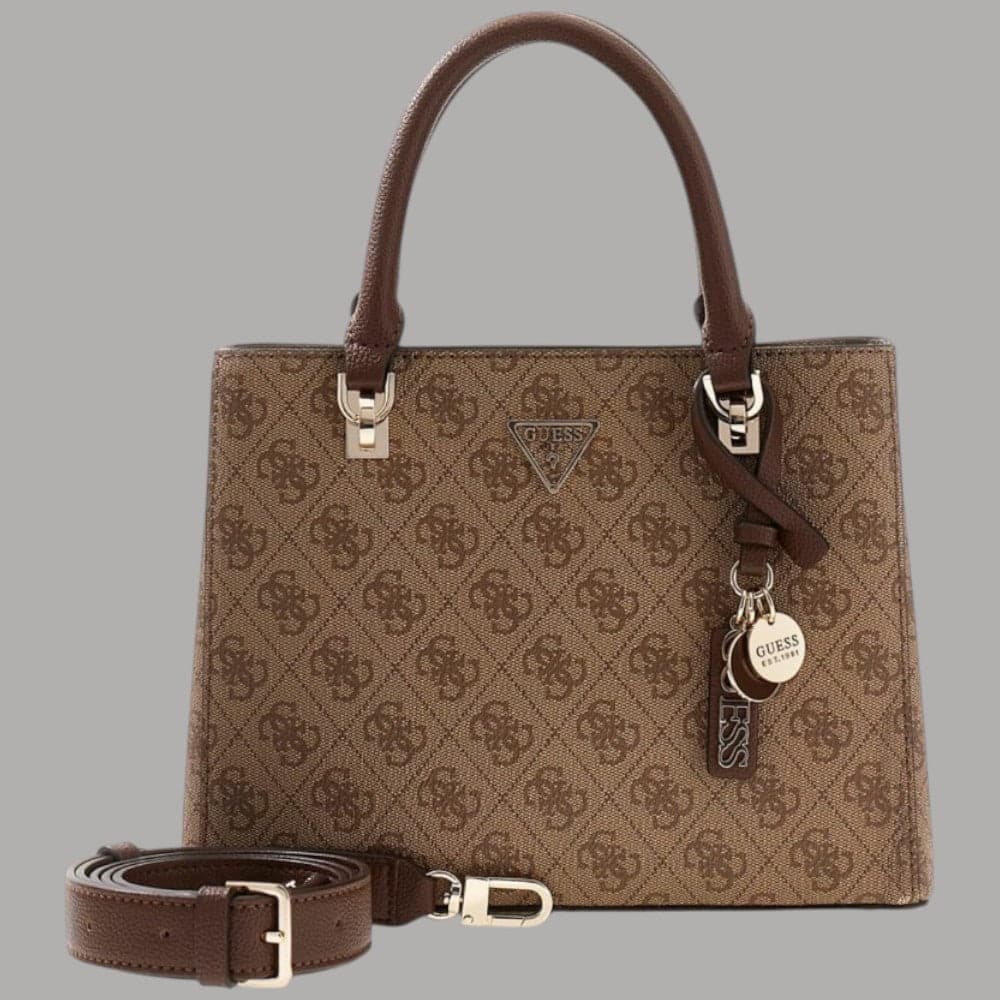 Guess Borsa a Mano Noelle 4G Logo Simil Pelle Tracolla Removibile - 10